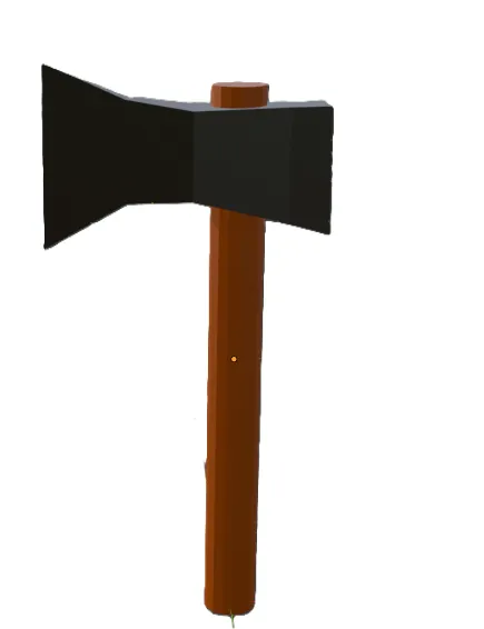 Low poly axe 3D Model .c4d .max .obj .3ds .fbx .stl .blend
