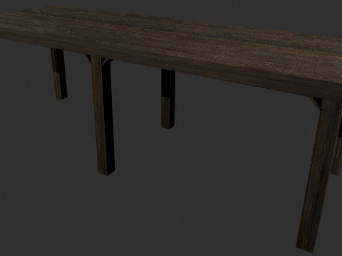 Mesa de trabajo Modelo 3D