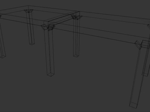 Workbench Table 3D Model