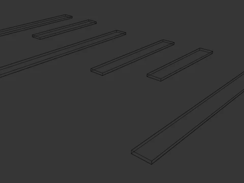 Realistic Wooden Planks Pack 6 PBR 4K s 3D Model