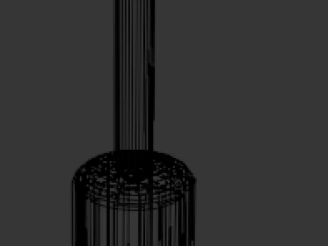 Low Poly Screwdriver 3D Model