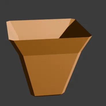 Low Poly Terracotta Pot 3D Model .c4d .max .obj .3ds .fbx .stl .blend 