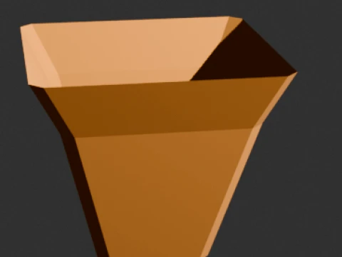 Low Poly Terracotta Pot 3D Model