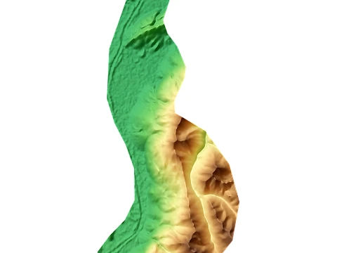 Liechtenstein Topographic Relief Map STL for 3D Printing 3D Print Model