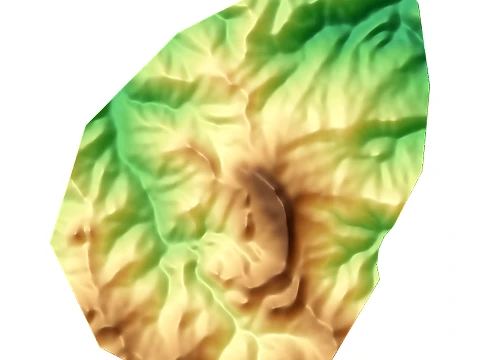 Mapa topogr&aacute;fico en relieve de San Marino STL para impresi&oacute;n 3D Modelo de impresión 3D