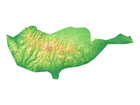 Cyprus Topographic Relief Map STL for 3D Printing 3D Print Model