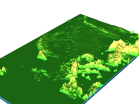 ヨーロッパ 3D 立体地図 土地地形 STL 3Dプリントモデル
