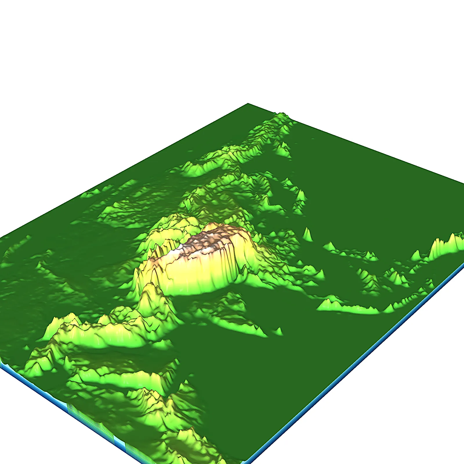 Asia 3D Relief Map Land topographic STL 3D Print Model .c4d .max .obj .3ds .fbx .stl .blend 