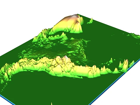 Nordamerika 3D Reliefkarte Land topografische STL 3D Druckmodell