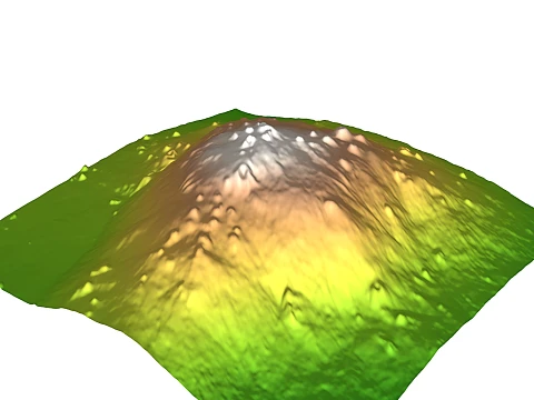 Mauna Kea 3D-Reliefmodell topografische STL 3D Druckmodell