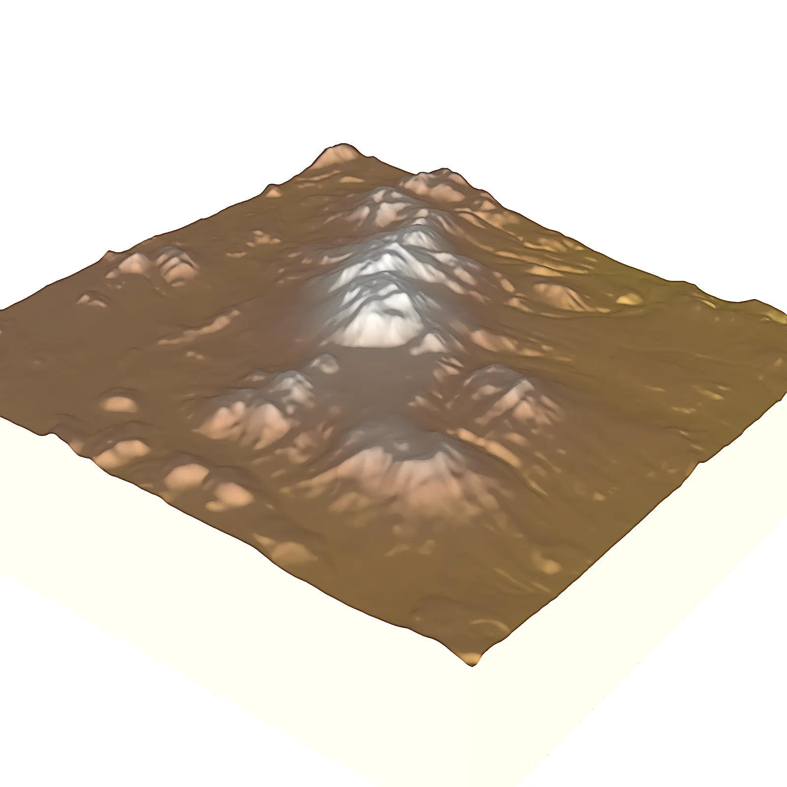 Monte Pissis 3D Relief Model topographic STL 3D Print Model .c4d .max .obj .3ds .fbx .stl .blend 