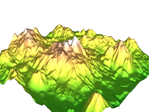 Ojos del Salado 3D-Reliefmodell topografische STL 3D Druckmodell