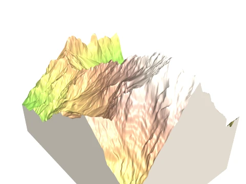 Watzmann Summit Modelo de relieve del terreno 3D STL Modelo de impresión 3D