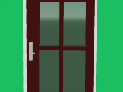 7 Low Poly Modular Doors Pack - 3D Assets 3D Model