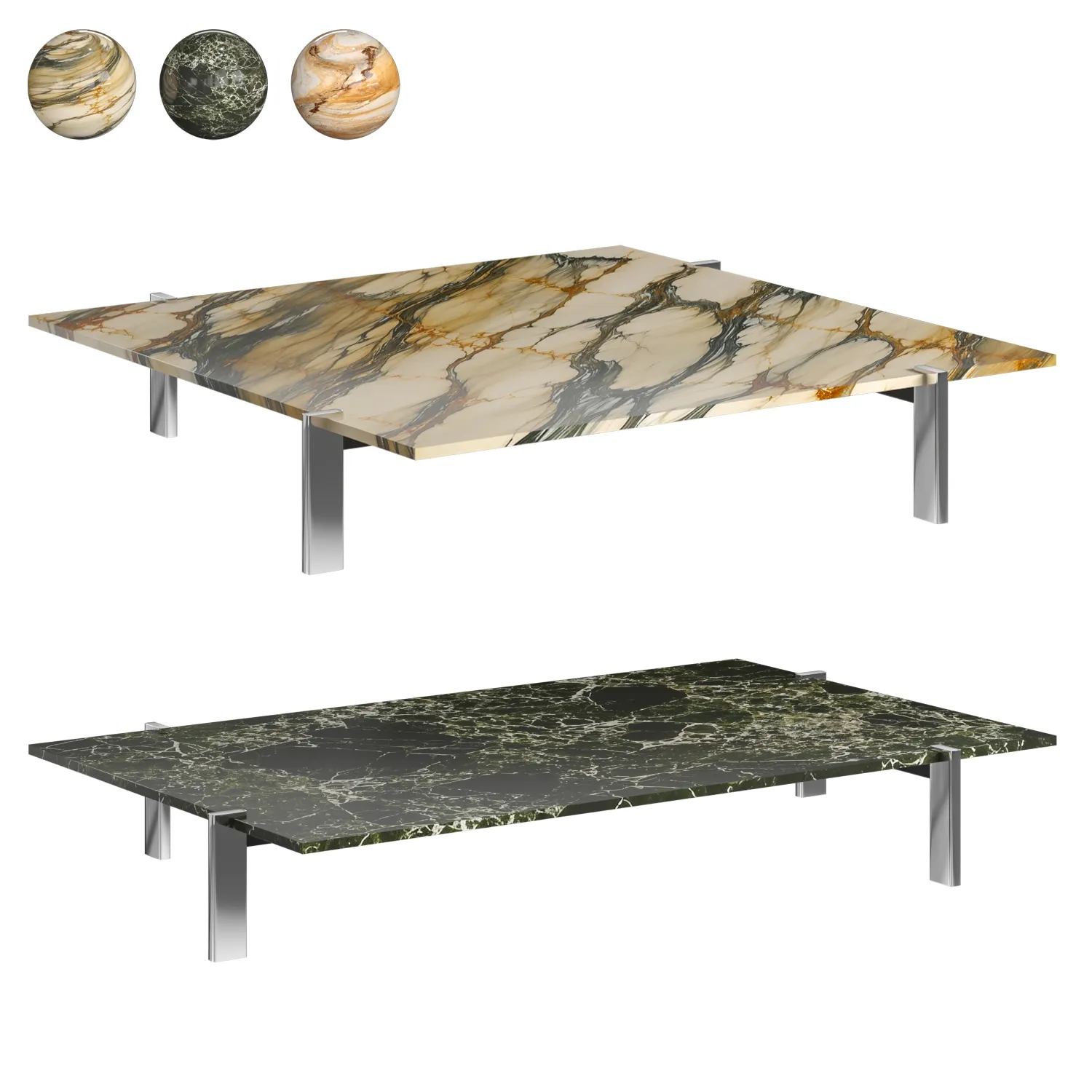 Aurore Coffee Table 3D Model .c4d .max .obj .3ds .fbx .stl .blend 