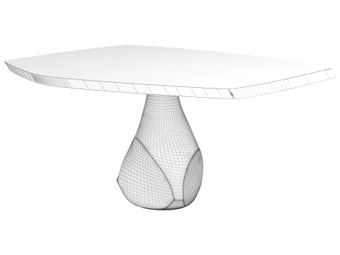 Pukalu Dining Table 02 VAN ROSSUM 3D Model