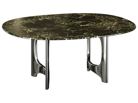 Blaine Dining Table - two sizes 3D Model