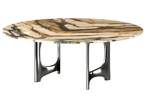 Blaine Dining Table - two sizes 3D Model