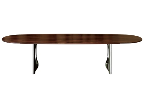 Blaine Dining Table - two sizes 3D Model