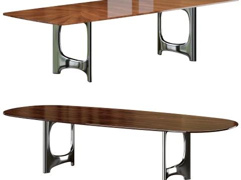 Blaine Dining Table - two sizes 3D Model