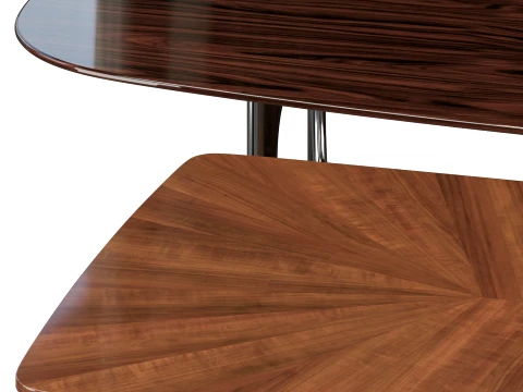 Blaine Dining Table - two sizes 3D Model