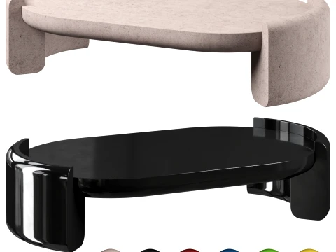 Pimar Limestone Fuente Coffee Table 3D Model