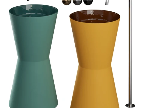 Freestanding Clay Basins FB II Studio LOHO Modelo 3D