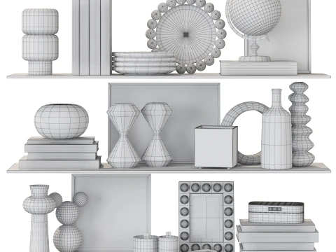 Decorative set AG01 3D Model
