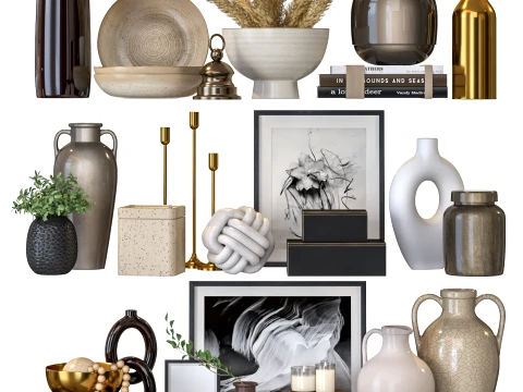 Decorative set AG03 3D Model