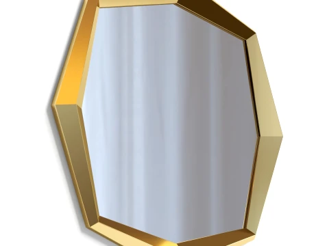 Octagon Gold KARE Design 3D Model
