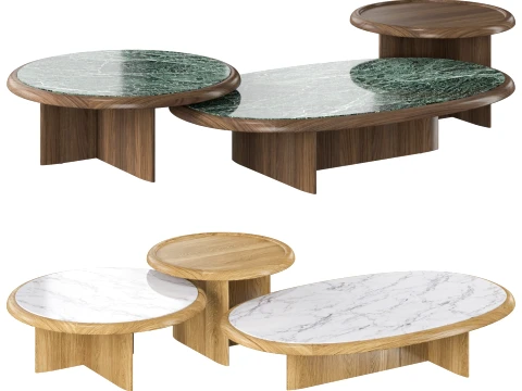 Suiseki Coffee Table Riva1920 3D Model