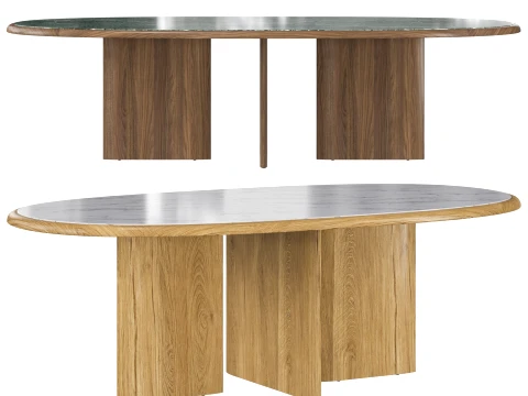 Suiseki Table Riva1920 3D Model