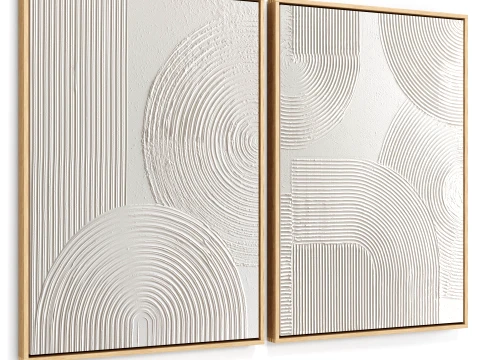 Plaster Two Frame B-40 3D Model