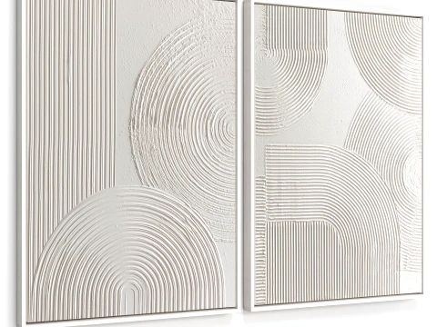 Plaster Two Frame B-40 3D Model