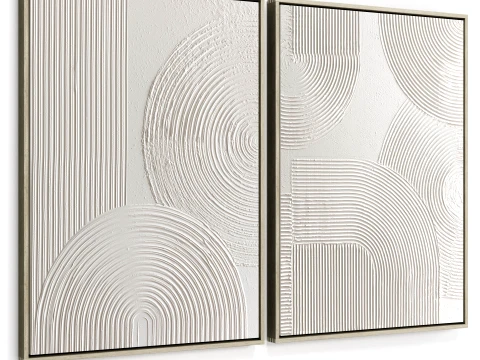Plaster Two Frame B-40 3D Model