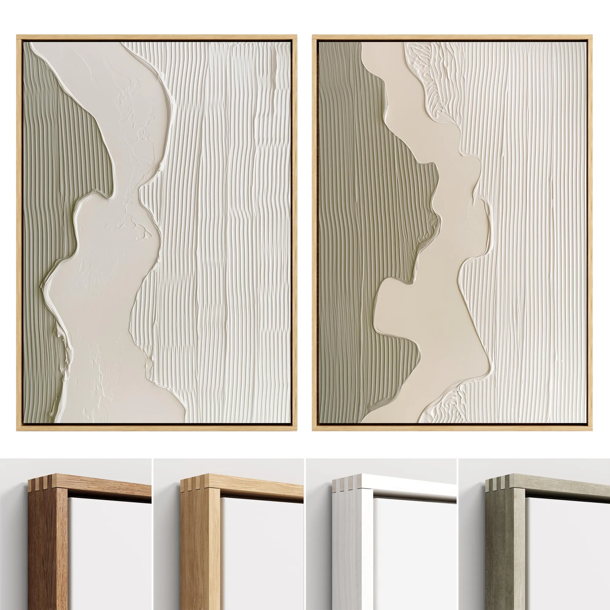 Plaster Two Frame B-39 3D Model .c4d .max .obj .3ds .fbx .stl .blend 