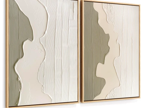 Plaster Two Frame B-39 3D Model