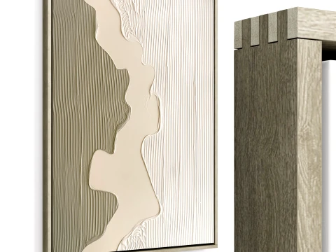 Plaster Two Frame B-39 3D Model