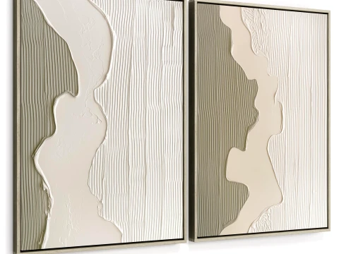 Plaster Two Frame B-39 3D Model