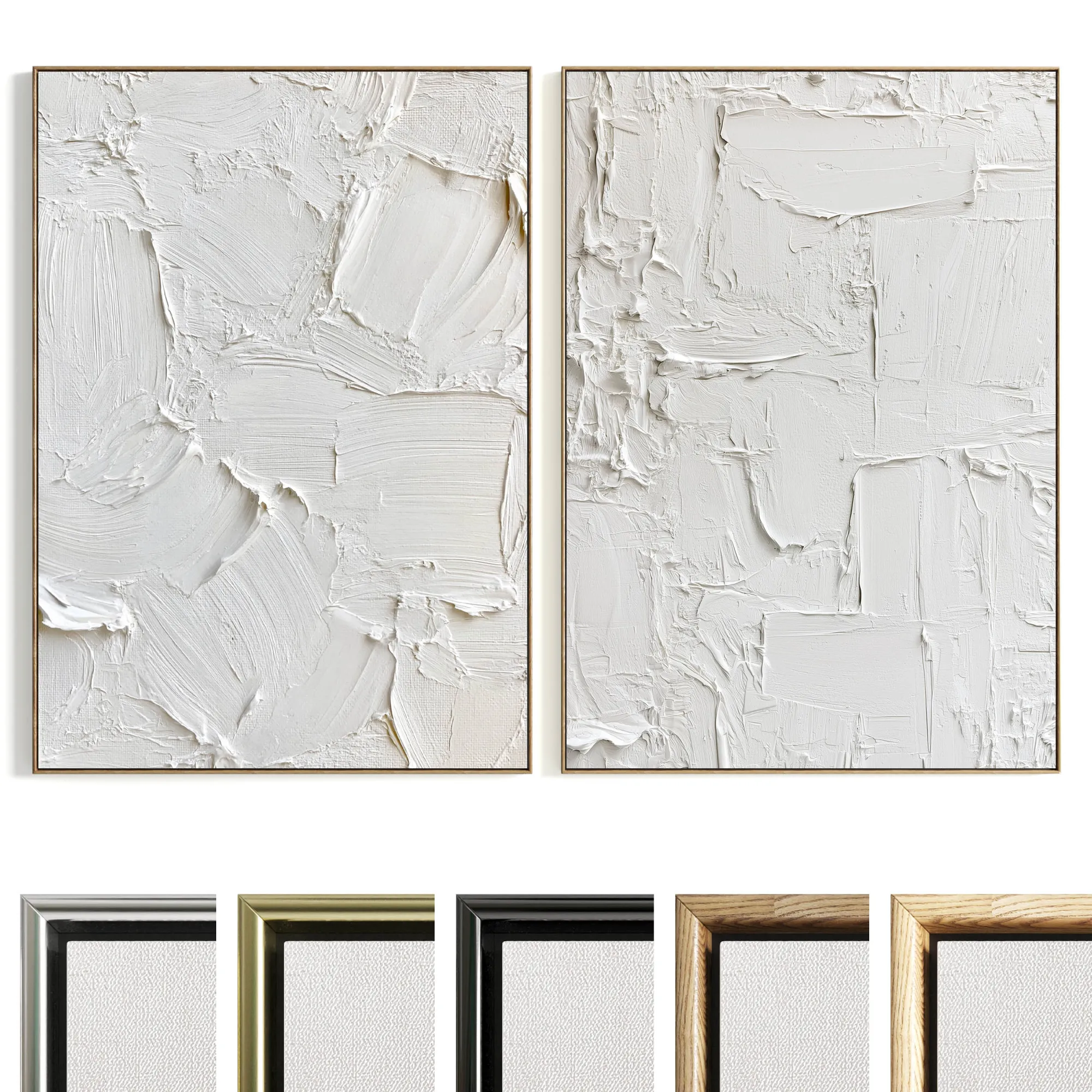 Plaster Two Photo Frame B-779 3D Model .c4d .max .obj .3ds .fbx .stl .blend 