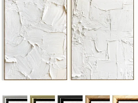 Plaster Two Photo Frame B-779 3D Model