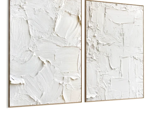 Plaster Two Photo Frame B-779 3D Model