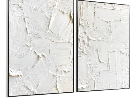 Plaster Two Photo Frame B-779 3D Model