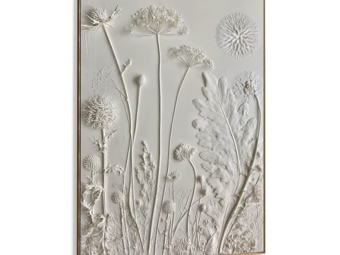 Plaster Two Photo Frame B-777 3D Model