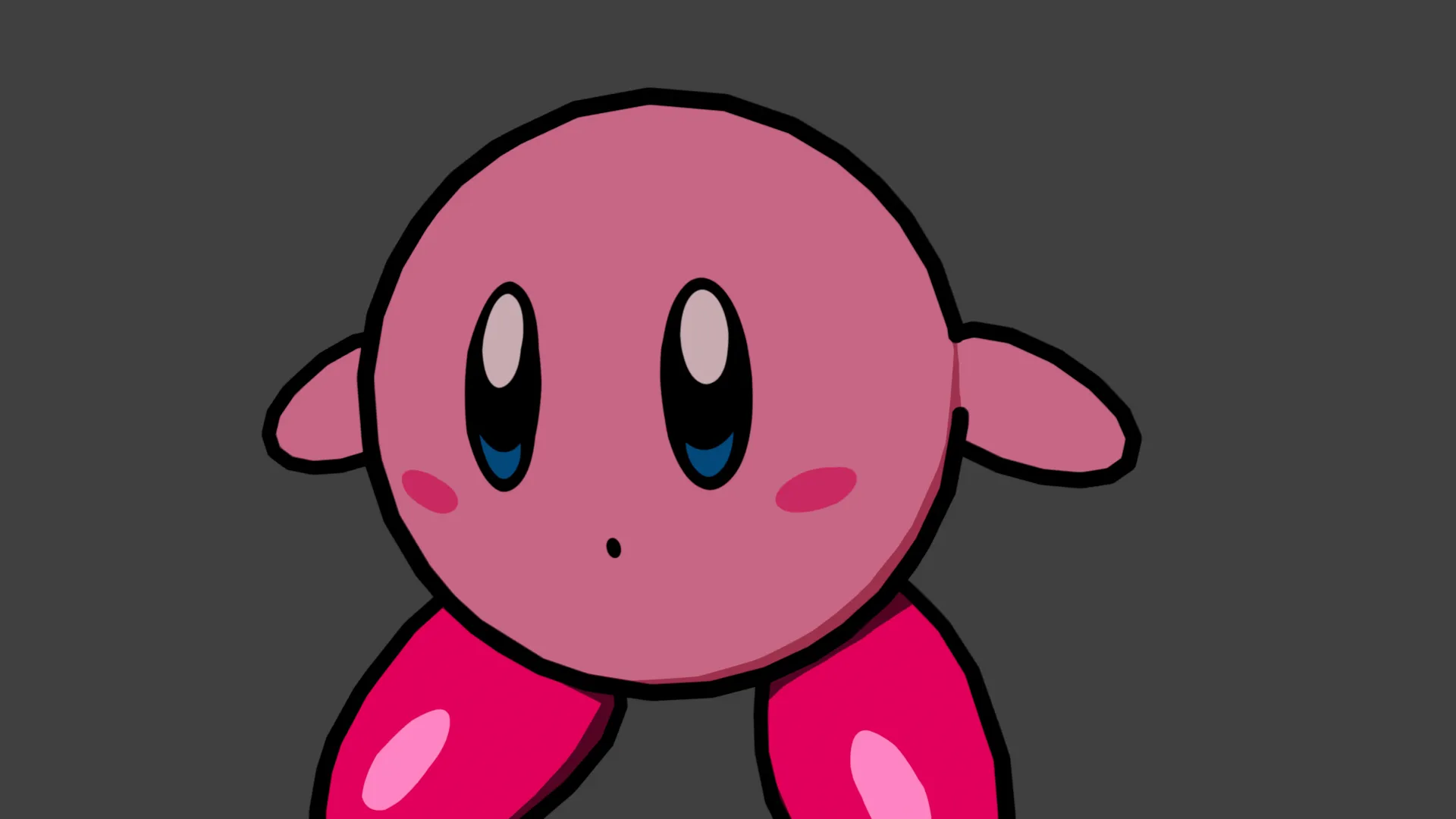 Kirby 3D Model .c4d .max .obj .3ds .fbx .stl .blend 