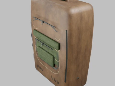 Realistic Survival Backpack High-Quality Modèle 3D