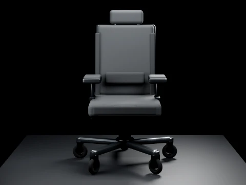 Realistic Executive Office Chair High-Quality 3D Model