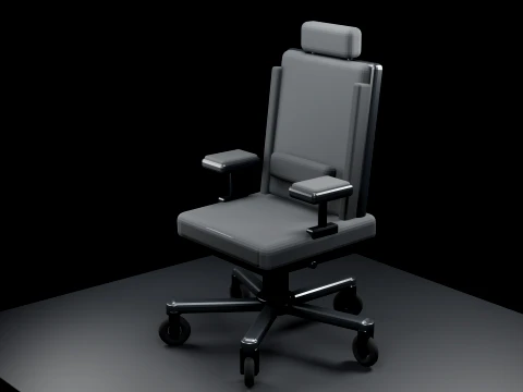 Realistic Executive Office Chair High-Quality 3D Model