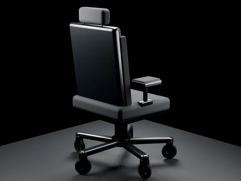 Realistic Executive Office Chair High-Quality 3D Model