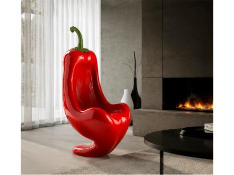 Modern Bell Pepper Lounge Chair 3D Model